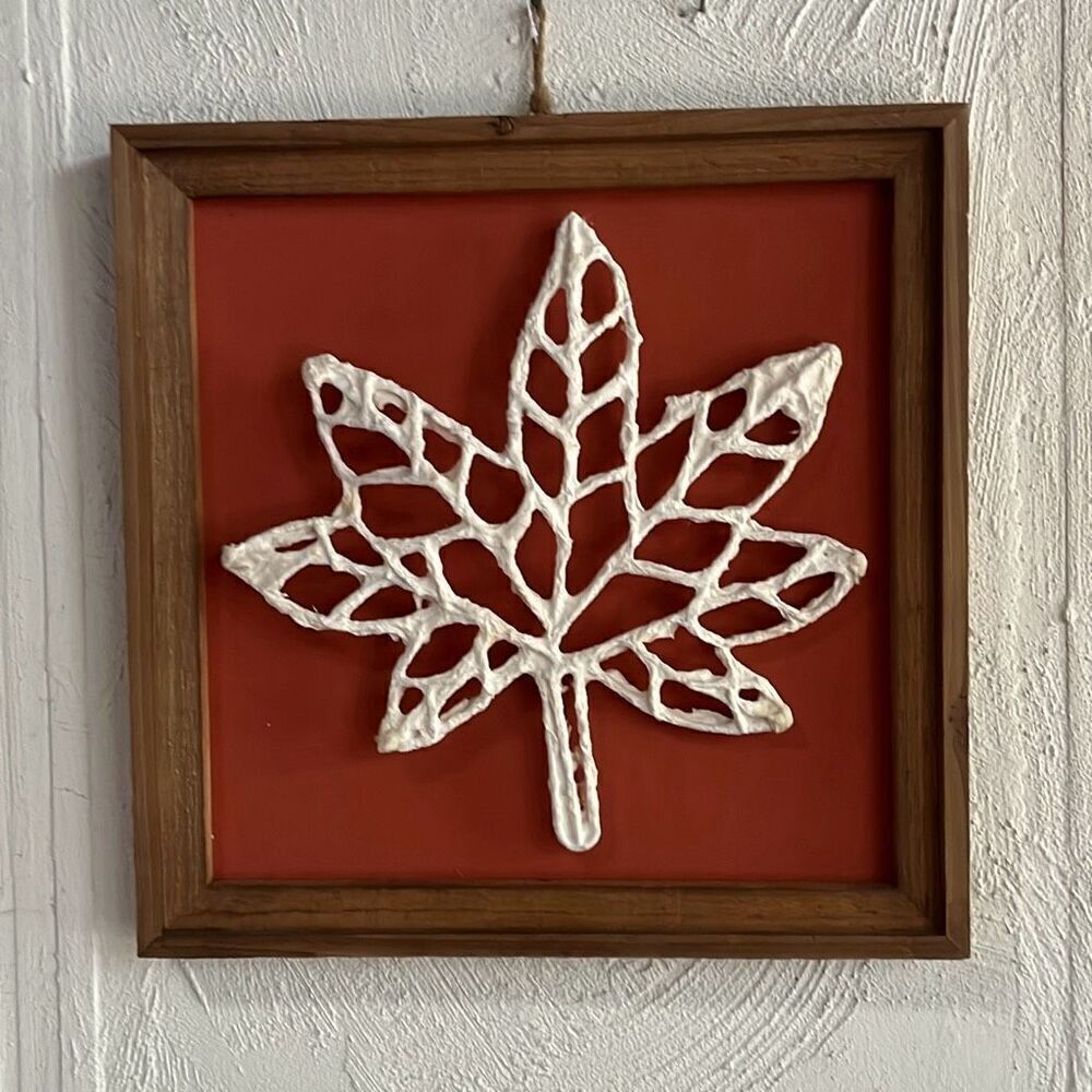 Place & Time 15x15 Framed Leaf Fall Decor